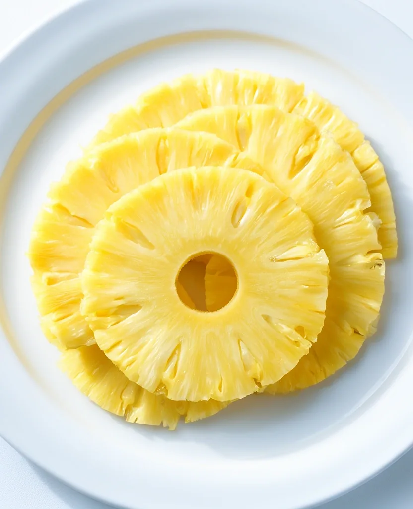 Piña fresca cortada